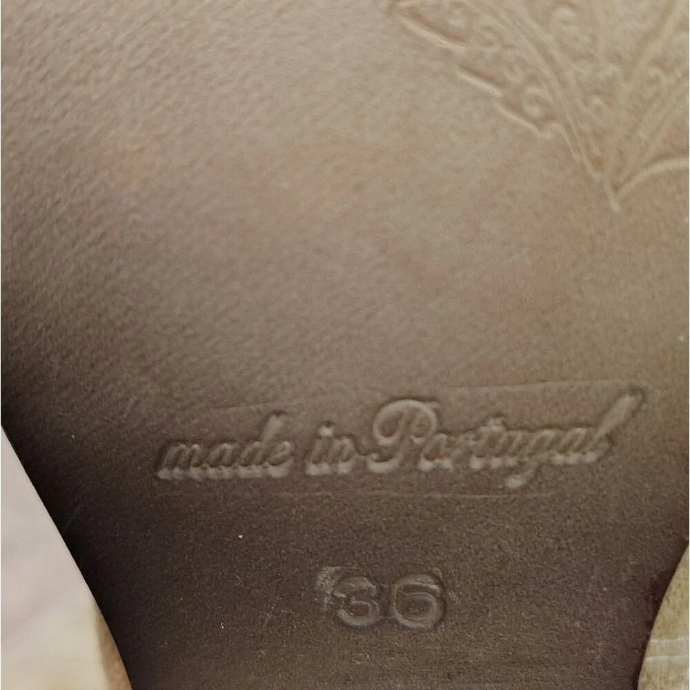 Free People Jackson West Sock Gold Metallic Western Leather Boot - Picture 8 of 11